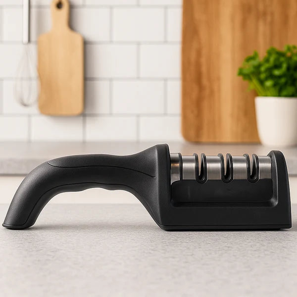 Manual Red & Black Knife Sharpener 3 Stage Sharpening Tool for Ceramic Knife and Steel Knives (Copy)