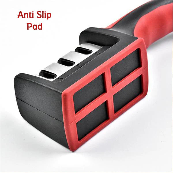 Manual Red & Black Knife Sharpener 3 Stage Sharpening Tool for Ceramic Knife and Steel Knives (Copy)