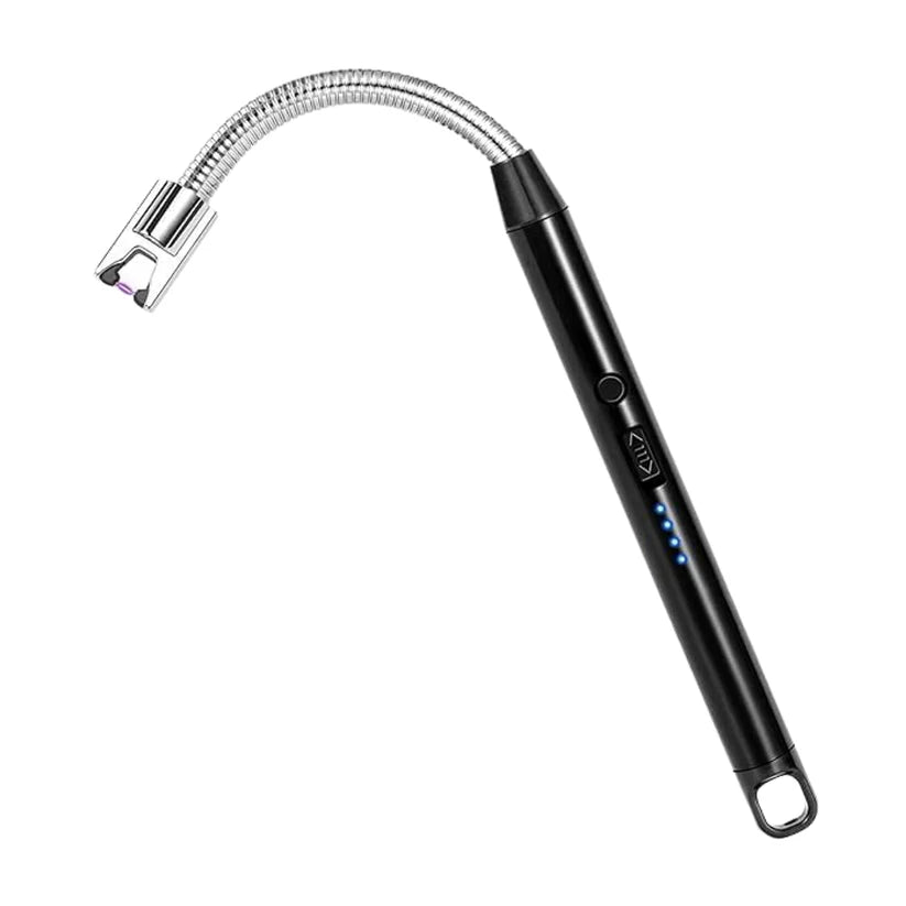 Long Flexible USB Rechargeable Electric Arc Lighter | Windproof Flameless Plasma Lighter for Candles, BBQ, Kitchen & Outdoor