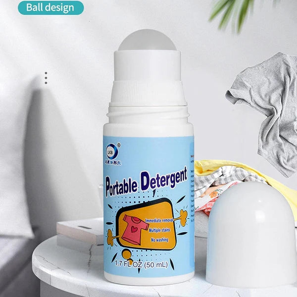 Clothes Stain Remover Roller | Bead Design Emergency Stain Cleaner for Natural Fabrics | Removes Oil & Spots from Almost All Types of Fabric