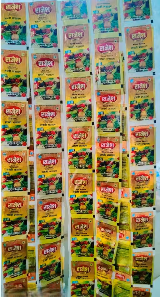 Rajesh Sabzi masala Sabji Masala (3gm x 50) 150 gm. (Set Of 50) Pouch. Turn Dishes in to Extra Ordinary Cuisine