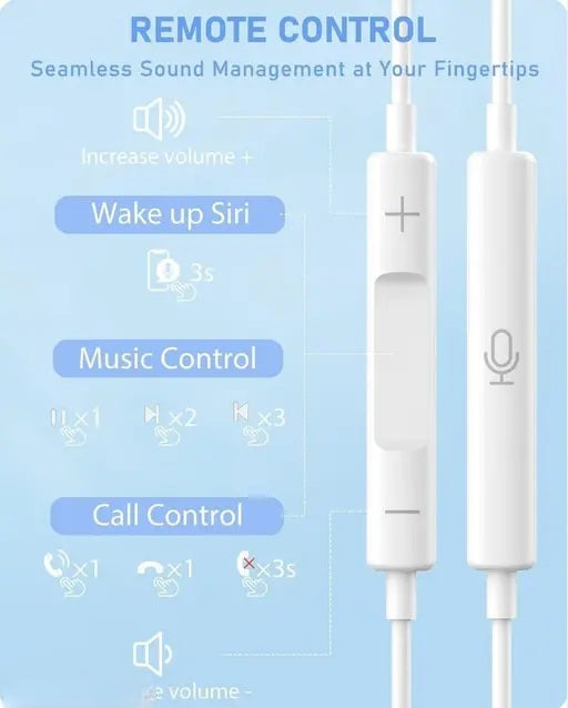 Wired Type-C Earphones with Noise Cancellation & In-Built Mic | High Bass Stereo In-Ear Headphones for Mobile, Laptop & Tablet (Copy) (Copy) (Copy)