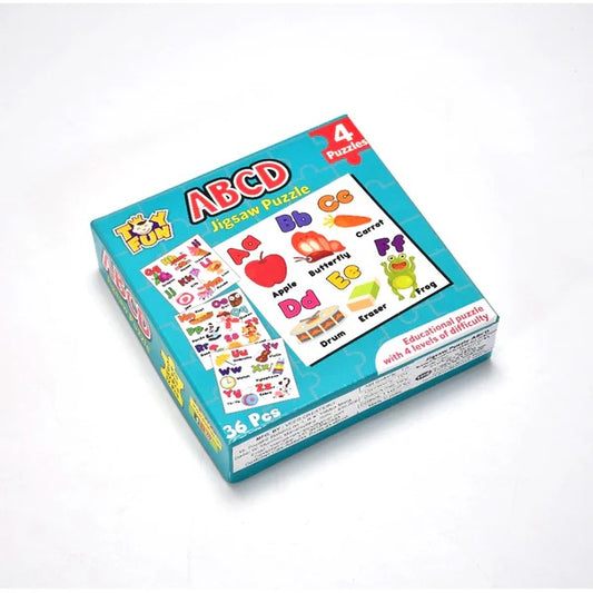 ABC Jigsaw Puzzle Toy for Kids | 4-Pcs Educational Alphabet Puzzle Set for Children Learning & Fun