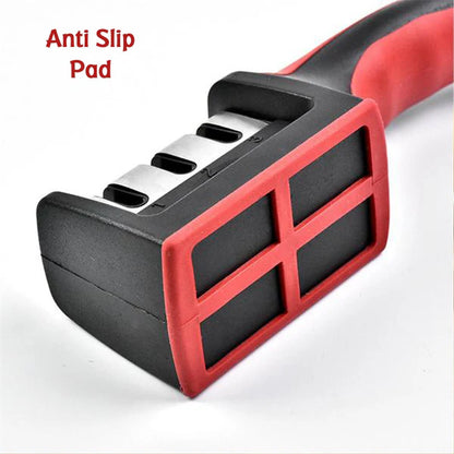 Manual Red & Black Knife Sharpener 3 Stage Sharpening Tool for Ceramic Knife and Steel Knives (Copy)
