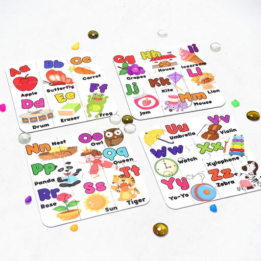 ABC Jigsaw Puzzle Toy for Kids | 4-Pcs Educational Alphabet Puzzle Set for Children Learning & Fun