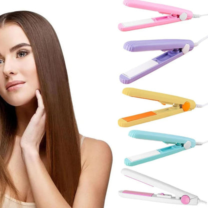 Mini Hair Styler – Ceramic Plate Straightener & Curler | Beauty & Personal Care