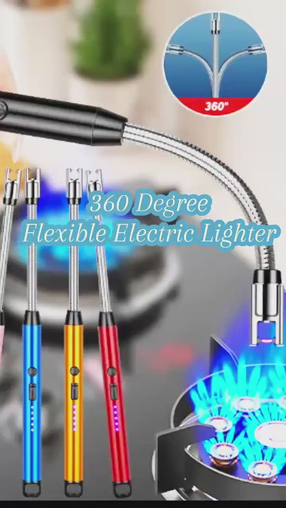 Long Flexible USB Rechargeable Electric Arc Lighter | Windproof Flameless Plasma Lighter for Candles, BBQ, Kitchen & Outdoor (Copy) (Copy)